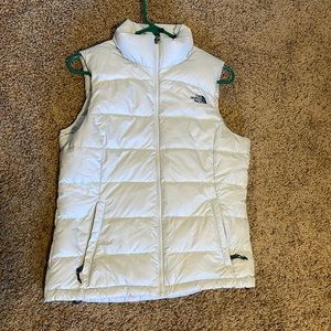 Small light ice blue down vest